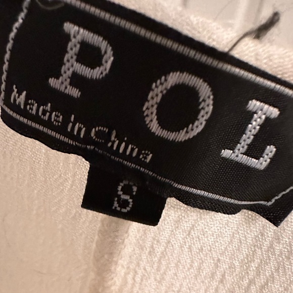POL Cream Blouse With Lace Trim Size S Like New - Picture 3 of 3